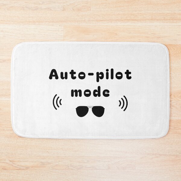 Item preview, Auto-Pilot Mode – Low Battery Club Meme Design designed and sold by mintmono-studio.