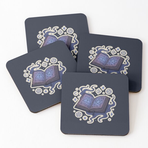 Item preview, Magical Rune Book – Flowing Enchanted Spellbook Illustration designed and sold by WitchPrint.