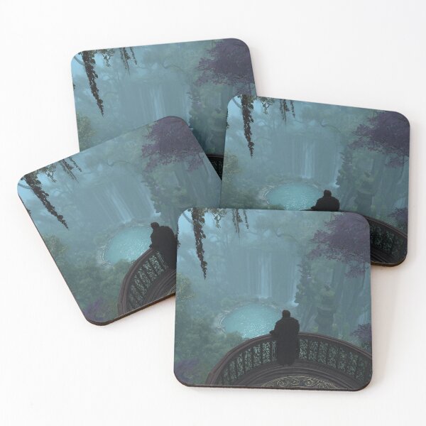 Item preview, Forest Falls Sanctuary - Fantasy Balcony View designed and sold by ArgentoArt.