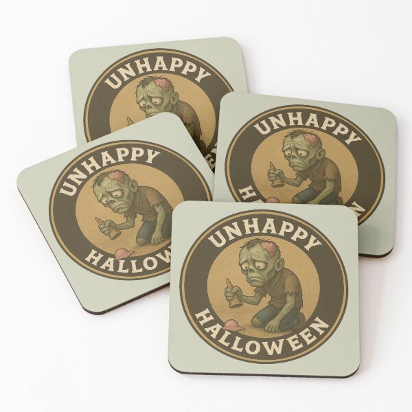 Item preview, Unhappy Halloween – Sad Zombie designed and sold by hangmeart.
