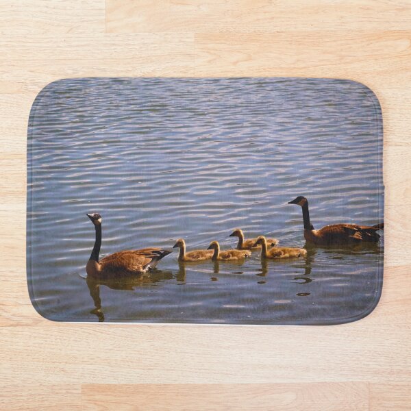 Item preview, Family of Geese Gliding on Lake designed and sold by Phakade's Photos.