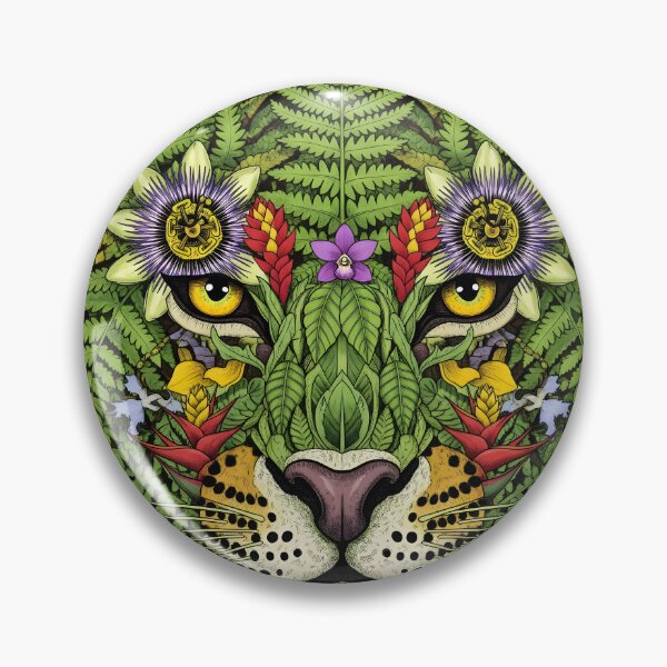 Item preview, Tropical Jaguar – Botanical Illustration of Brazil’s Jungle designed and sold by AV.