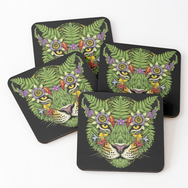 Item preview, Tropical Jaguar – Botanical Illustration of Brazil’s Jungle designed and sold by AV.