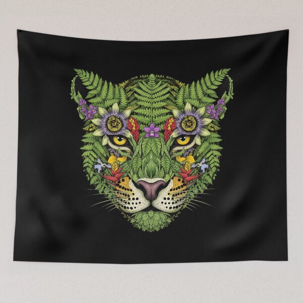Item preview, Tropical Jaguar – Botanical Illustration of Brazil’s Jungle designed and sold by AV.