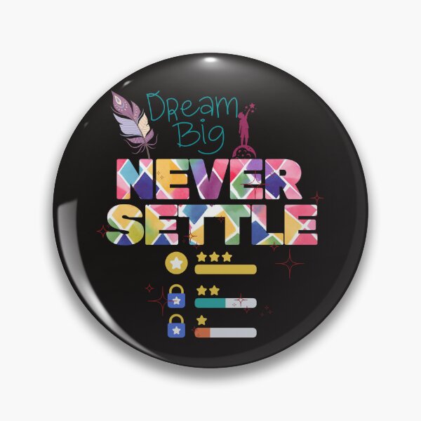 Item preview, Dream Big Never Settle Reaching Stars designed and sold by Omarupattern51.