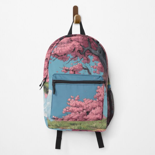 Item preview, Sad Cartoon Cherry Blossom Tree Illustration – "Distressed Cherry Blossom Blues" – Spring Blossom Design designed and sold by plam50.