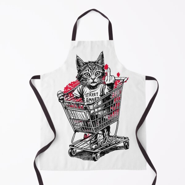 Item preview, Cat Middle FingerStreet Art Cat designed and sold by Uglyandcute.