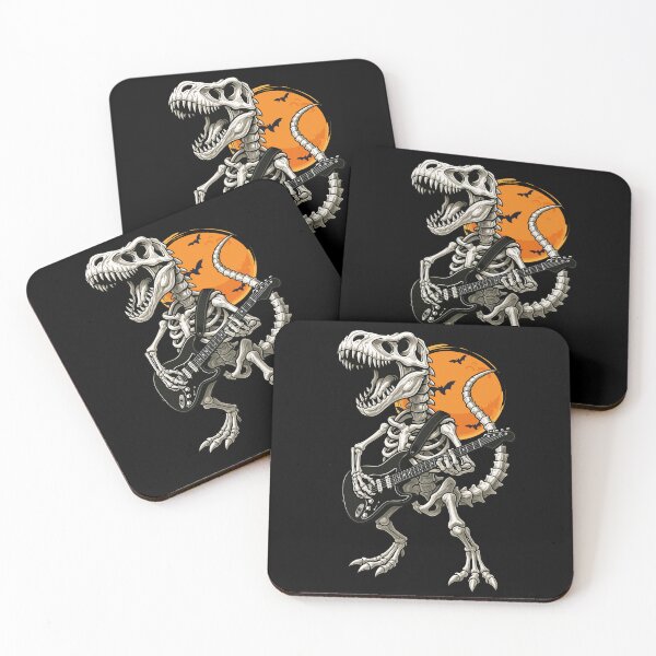 Item preview, Dinosaur Trex Skeleton Guitarist Halloween Electric Guitar Boys Girls Kids designed and sold by rafaeltto.