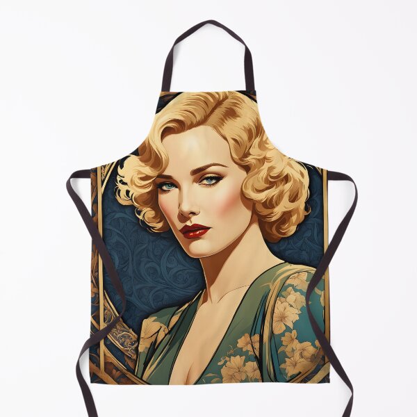 Item preview, Frances Farmer - Oblique Ink and Floral 24004 - Hollywood Legend Art Nouveau Illustration designed and sold by centuryretromedia.