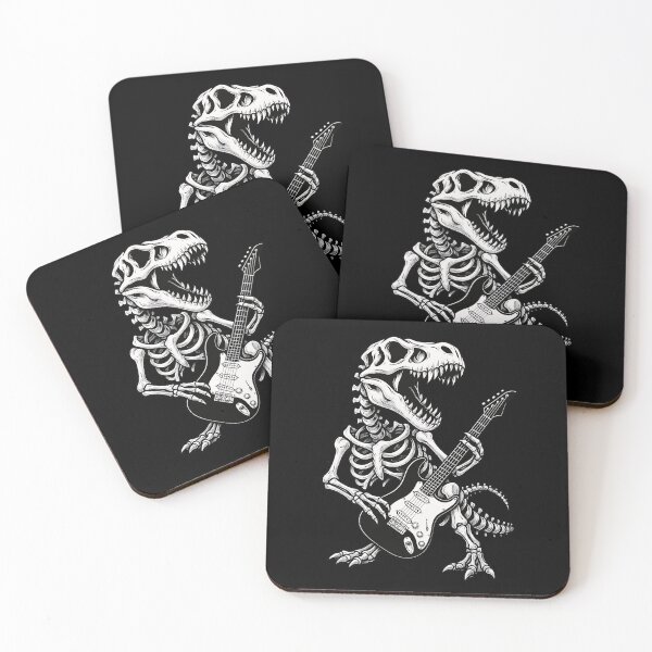 Item preview, Dinosaur Trex Skeleton Guitarist Halloween Electric Guitar Boys Girls Kids designed and sold by rafaeltto.
