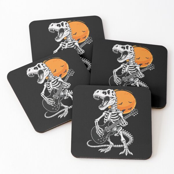 Item preview, Dinosaur Trex Skeleton Guitarist Halloween Electric Guitar Boys Girls Kids designed and sold by rafaeltto.