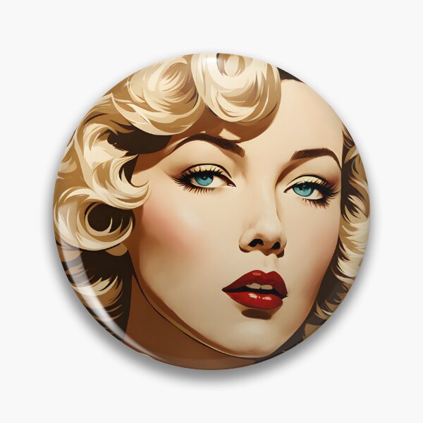 Item preview, Gloria Grahame - Oblique Ink and Floral 24004 - Hollywood Legend Art Nouveau Illustration designed and sold by centuryretromedia.