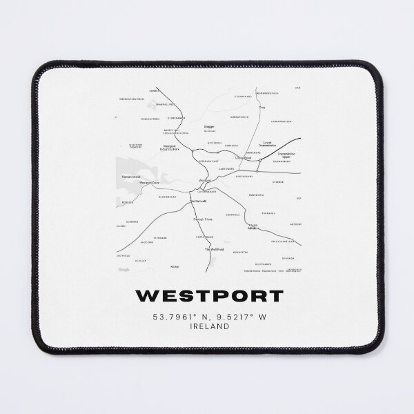 Item preview, Westport Ireland Minimalist Map Art designed and sold by RM-Journey.