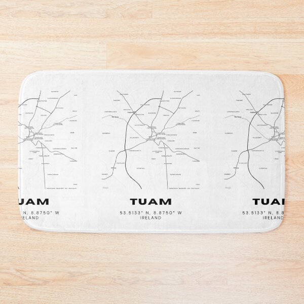 Item preview, Tuam Ireland Minimalist Map Art designed and sold by RM-Journey.