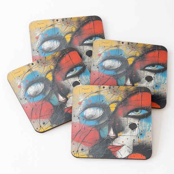 Item preview, Abstract Face Art designed and sold by TheDarkWardrobe.