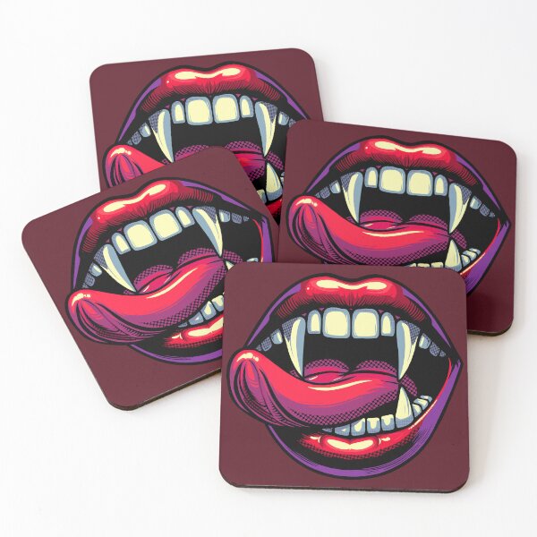 Item preview, Vampire Lips with Tongue Licking Its Fang designed and sold by Ghost on Toast.