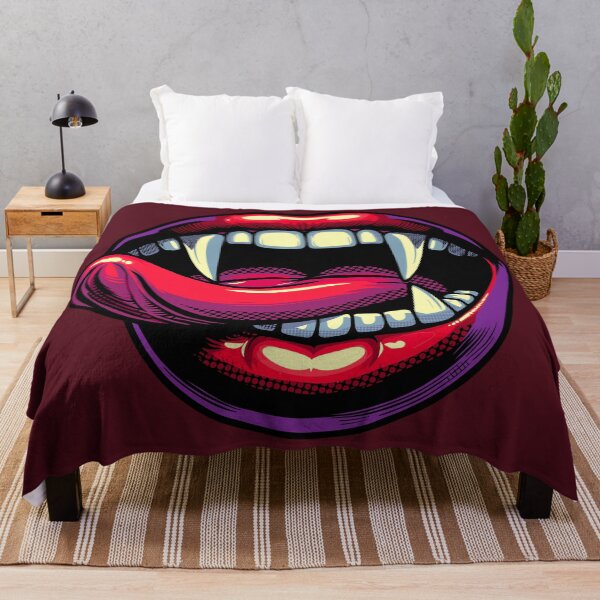 Item preview, Vampire Lips with Tongue Licking Its Fang designed and sold by Ghost on Toast.