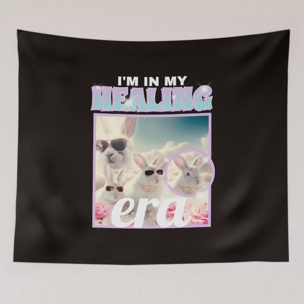 Item preview, I'm In My Healing Era – Bunny Squad Self-Care designed and sold by PicklesPrintsCo.