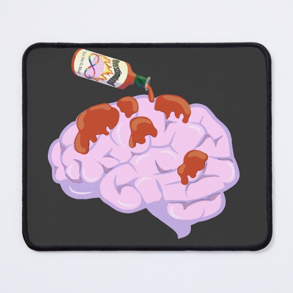 Item preview, Neurospicy Brain with Hot Sauce designed and sold by Ivorycrow.