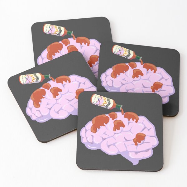 Item preview, Neurospicy Brain with Hot Sauce designed and sold by Ivorycrow.