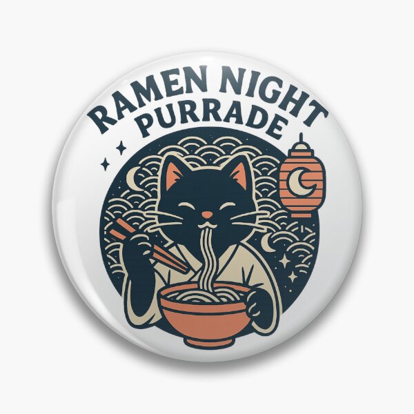 Artikelvorschau, Ramen Night Purrade Cat T-Shirt – Süßes Foodie Noodle Cat Tee entworfen und verkauft von PurfectAttitude.