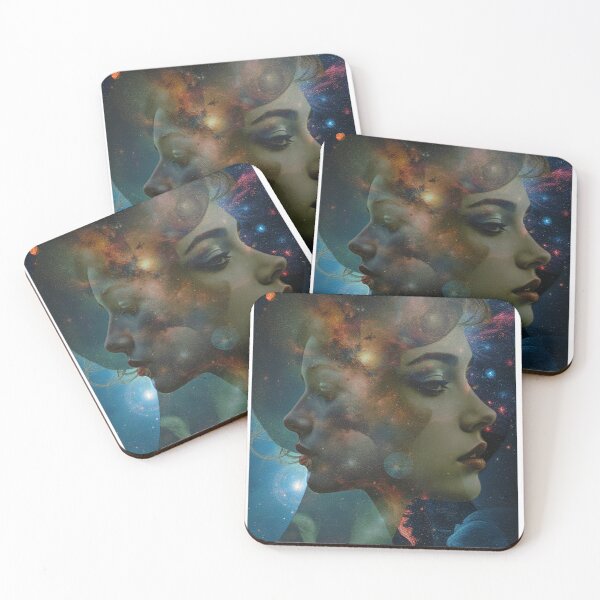 Item preview, Cosmic Surreal Dual Face Collage – Dreamscape Galaxy Art designed and sold by THEPLUGceoMERCH.