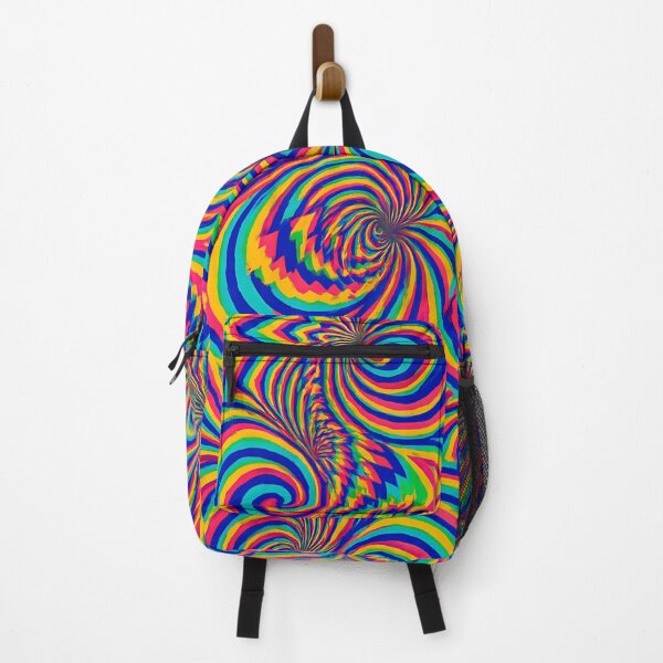 Item preview, D Optical Illusion Pattern Wallpaper Trippy Moving Design in Bright Colors designed and sold by Buzzink.