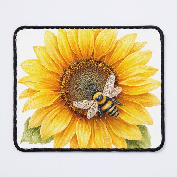 Item preview, Sunflower with Bee designed and sold by Boddicca.