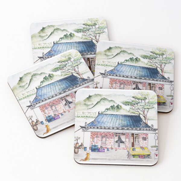 Item preview, Serenity at the Korean Countryside House designed and sold by LinglingArt.