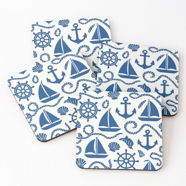 Item preview, blue and white nautical pattern designed and sold by Kristylynn757.