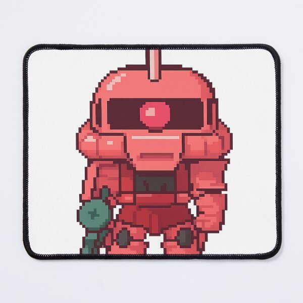 Item preview, ZAKU GUNDAM RED COMET SD pixel art designed and sold by sabartgunpla.