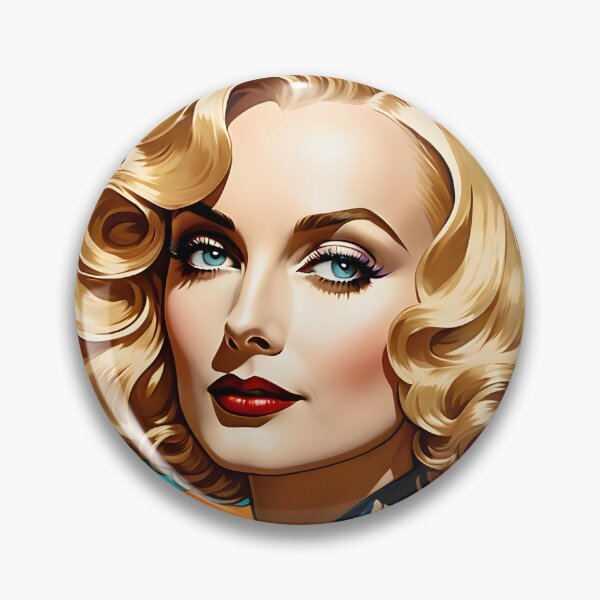 Item preview, Carole Lombard - Oblique Ink and Floral #24003 - Hollywood Legend - Artwork - Art Nouveau Illustration designed and sold by centuryretromedia.