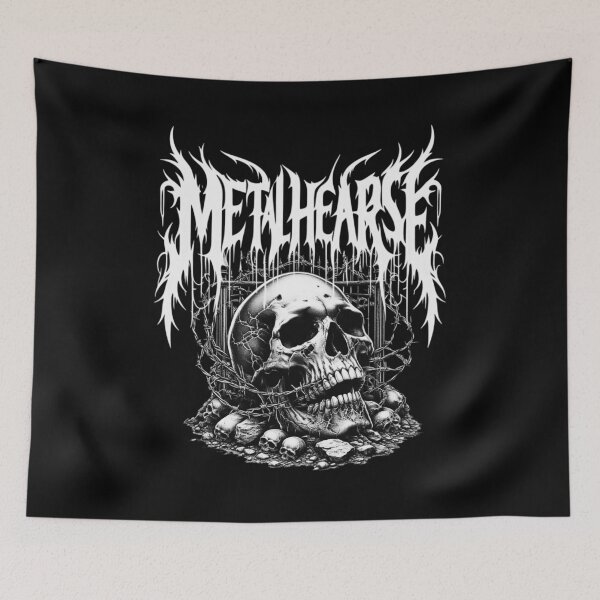 Item preview, MetalHearse Black Metal Gothic Satanic Skull Art designed and sold by DeimosArtIntl.