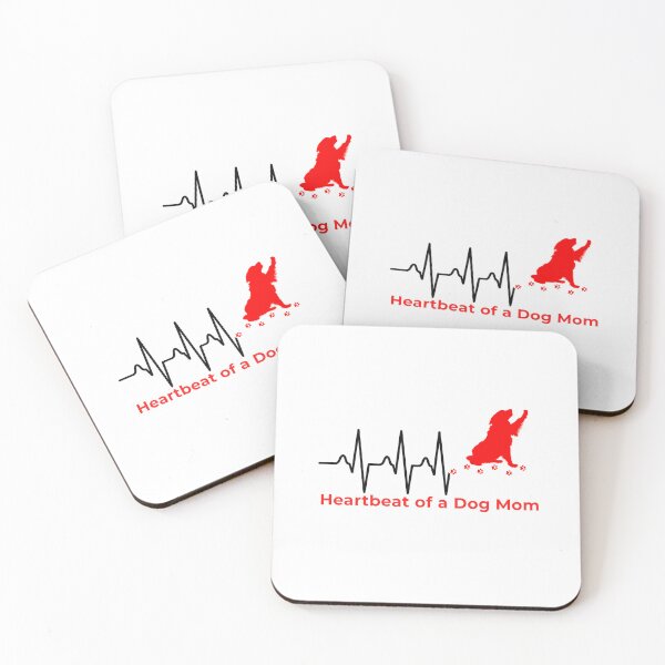 Item preview, Heartbeat of a Dog Mom – Paw Print Pet Lover EKG T-Shirt designed and sold by Pattie Marie.