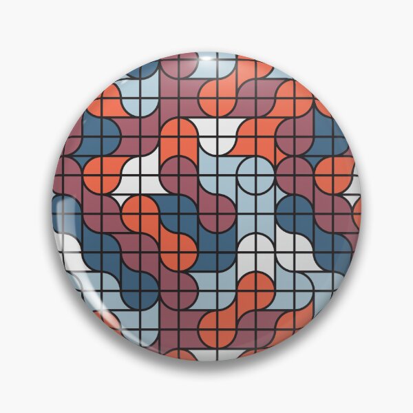 Item preview, Retro Geometric Mid Century Modern Throw Pillow designed and sold by FestivityFinds.