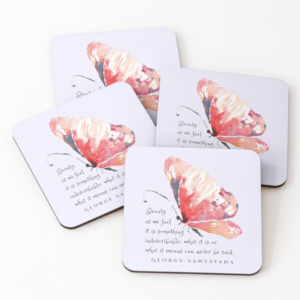 Item preview, George Santayana quote: Beauty as we feel it is something indescribable: what it is or what it means can never be said. designed and sold by artbleed.