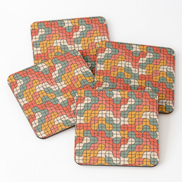 Item preview, Retro Abstract Mid Century Geometric Wall Art designed and sold by FestivityFinds.