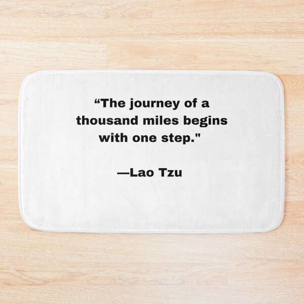 Item preview, Journey of a Thousand Miles Begins With One Step |Sticker| Lao Tzu designed and sold by SeaNympth.
