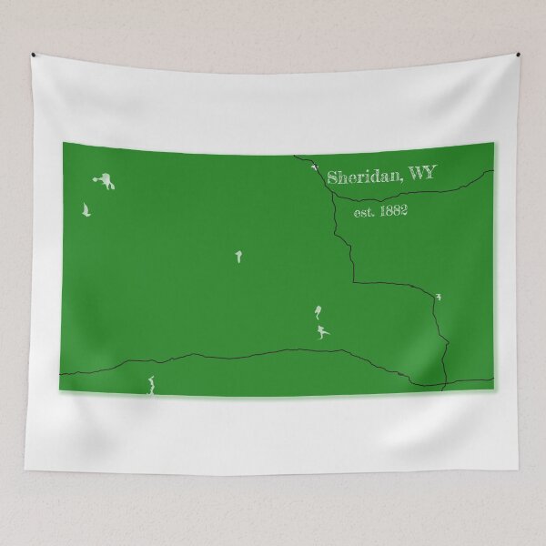 Artikelvorschau, Sheridan, WY [Grün] entworfen und verkauft von PhilbonianDezin.