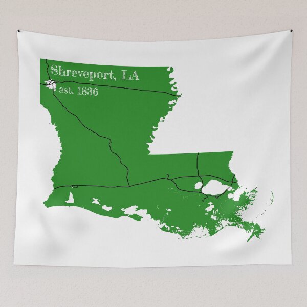 Item preview, Shreveport, LA [Green] designed and sold by PhilbonianDezin.