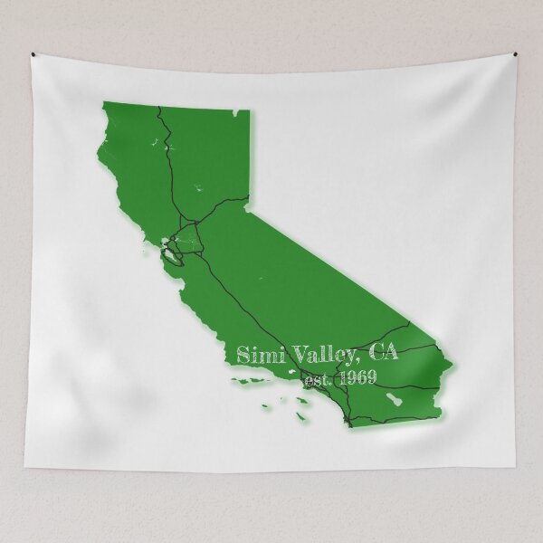 Item preview, Simi Valley, CA [Green] designed and sold by PhilbonianDezin.