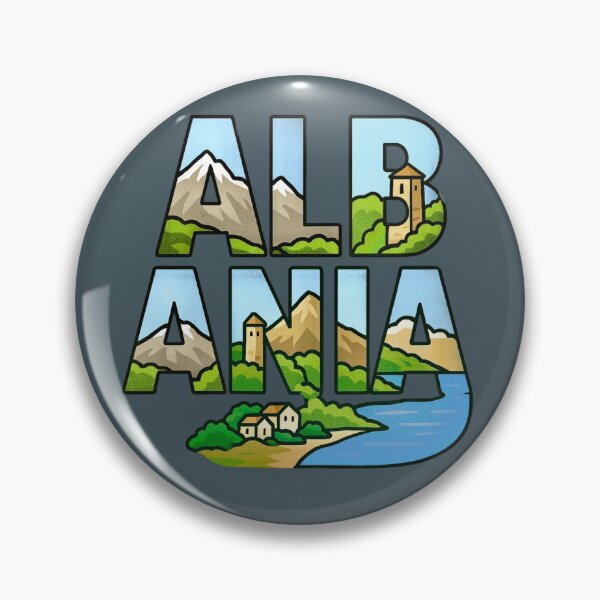 Item preview, Albania — Scenic Typography Art designed and sold by Myra365Art.