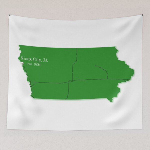 Item preview, Sioux City, IA [Green] designed and sold by PhilbonianDezin.