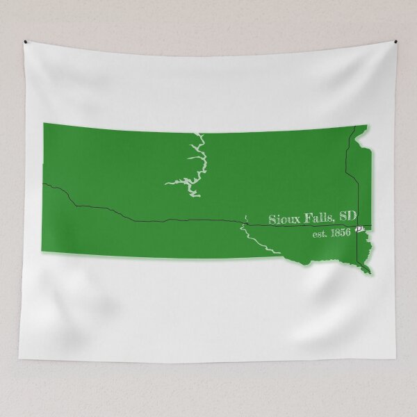 Item preview, Sioux Falls, SD [Green] designed and sold by PhilbonianDezin.