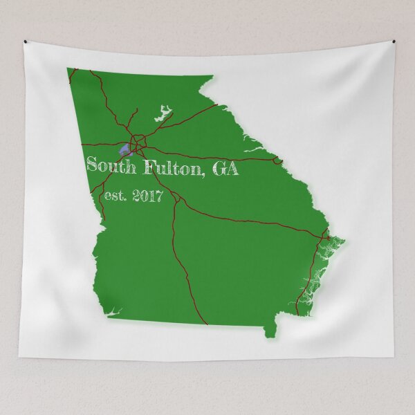 Item preview, South Fulton, GA [Green] designed and sold by PhilbonianDezin.