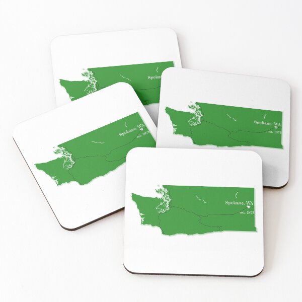 Item preview, Spokane, WA [Green] designed and sold by PhilbonianDezin.