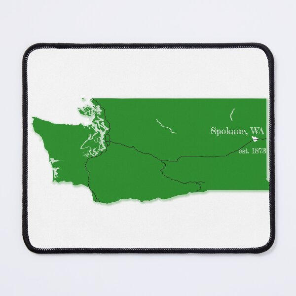 Item preview, Spokane, WA [Green] designed and sold by PhilbonianDezin.