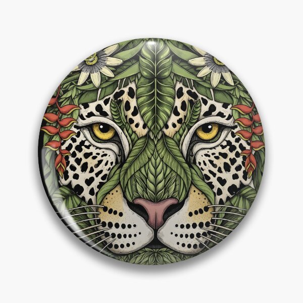 Item preview, Tropical Jaguar – Botanical Illustration of Brazil’s Jungle designed and sold by AV.