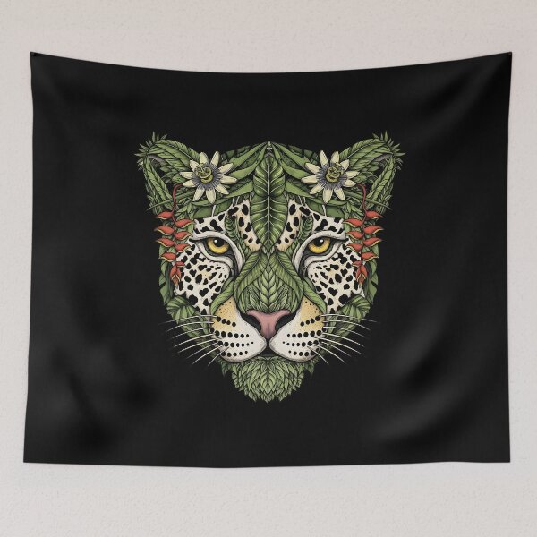 Item preview, Tropical Jaguar – Botanical Illustration of Brazil’s Jungle designed and sold by AV.