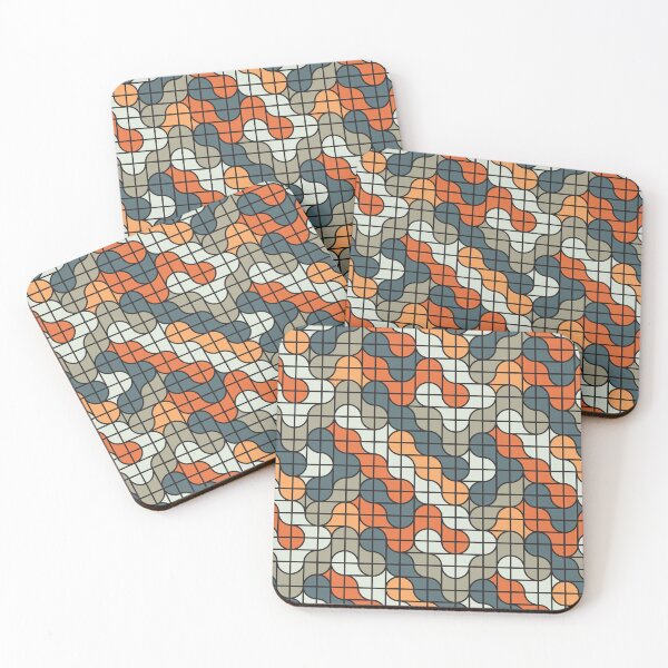 Item preview, Retro Geometric Wave Pattern Throw Pillow Design designed and sold by FestivityFinds.